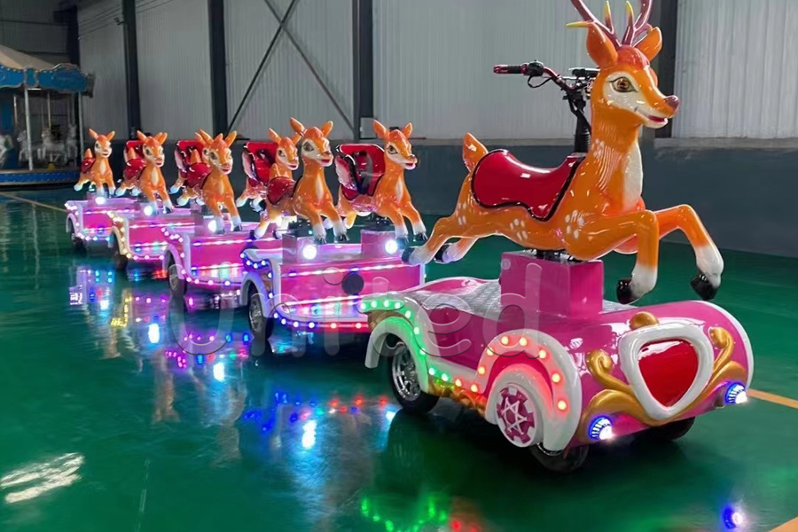 Deer Themed Small Trackless Train Rides for Kids for Sale