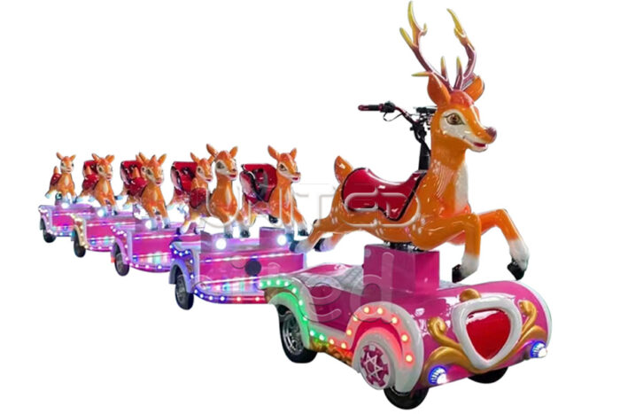 Deer Themed Trackless Train Rides