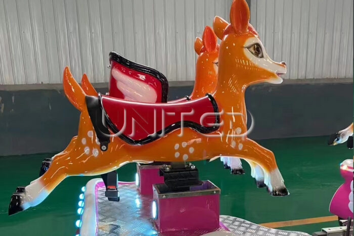 Details of Our United Rides Deer Themed Trackless Train