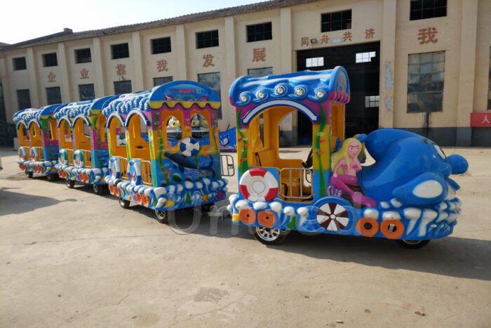 Elephant Themed Trackless Amusement Train Rides for Sale in Stock