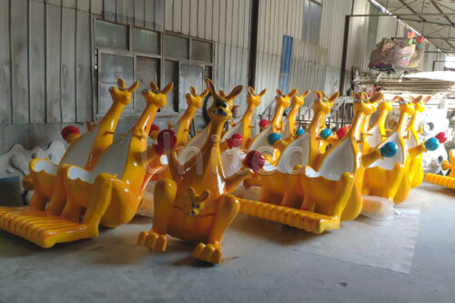 Kangaroo Jumpping Rotating Carnival Rides Seats Design