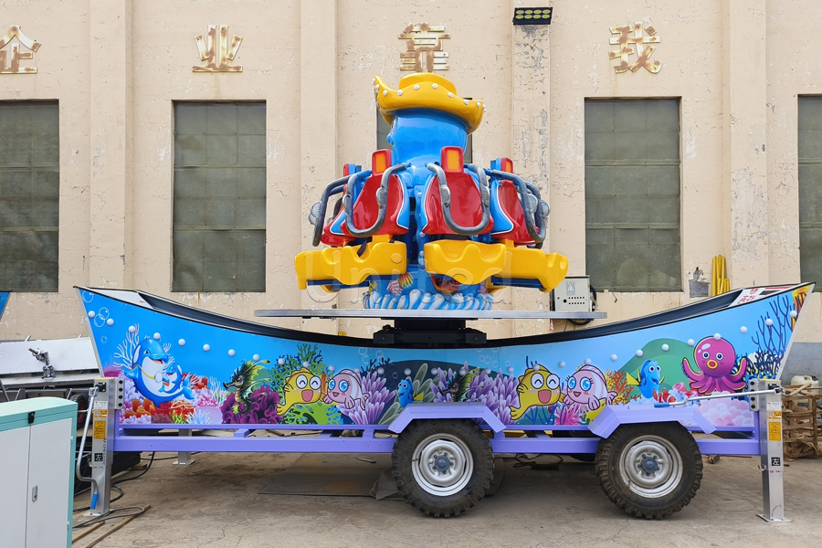 Octopus Themed Flying Car Carnival Rides