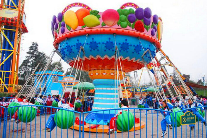 Outdoor Park New Designed Small 12 Seats Watermelon Themed Chair O Plane Carnival Rides for Sale