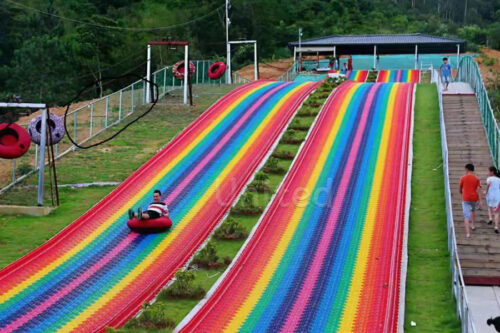 Rainbow Slide Rides for Outdoor