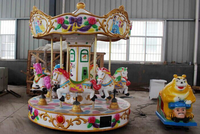 small antique Merry Go round