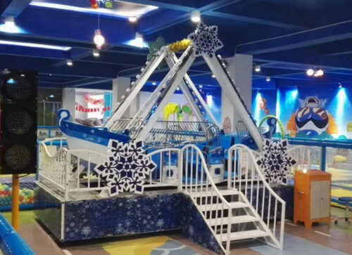 Snow Themed Mini Pirate Ship Amusement Rides for Sale