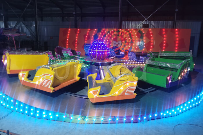 Thunder Beat Rotating Carnival Amusement Rides with Colorful Lights