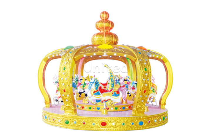 12 Seats Crown Themed Carousel Horse Rides for Sale