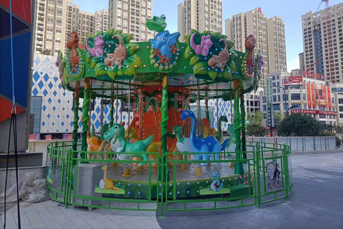 Baby Dinosaur Kiddie Carousel for Sale