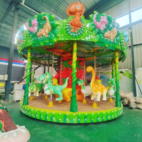 Baby Dinosaur Themed Kids Carousel Rides