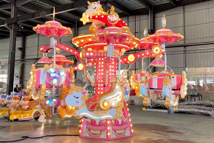 Unicorn Themed Motorized Bicycle Carnival Rides for Sale