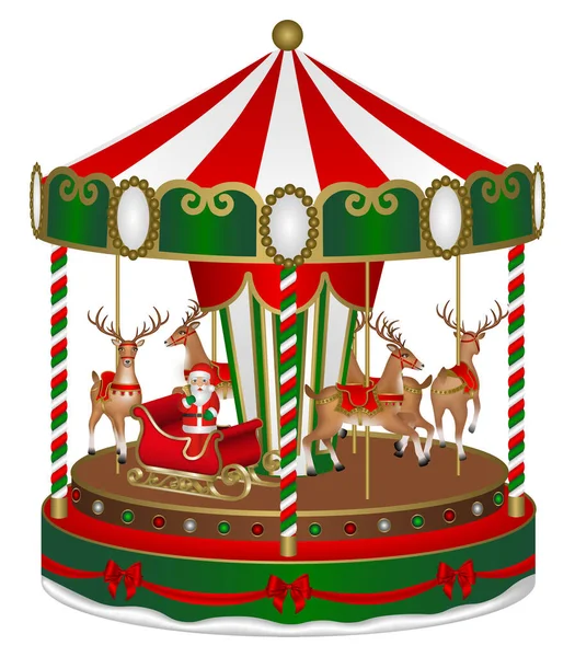 Christmas Vintage Merry Go round For Sale