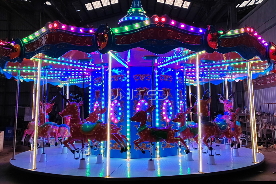 Christmas ThemedTrailer Carousel Rides