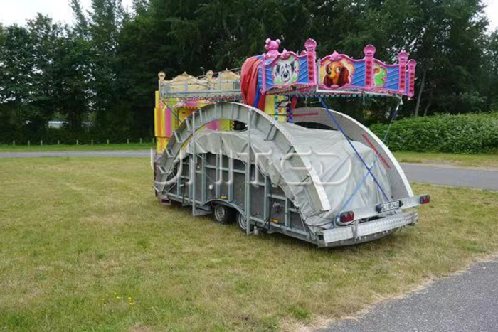 Portable Trailer Carousel Rides Outdoors